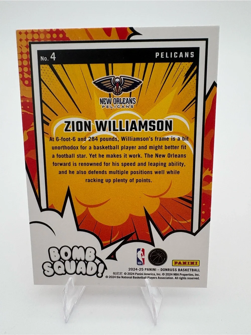 Zion Williamson 3-Card Lot 🔥Bomb Squad & Panini Prizm Draft Picks Rookie 🔥 - Picture 7 of 7